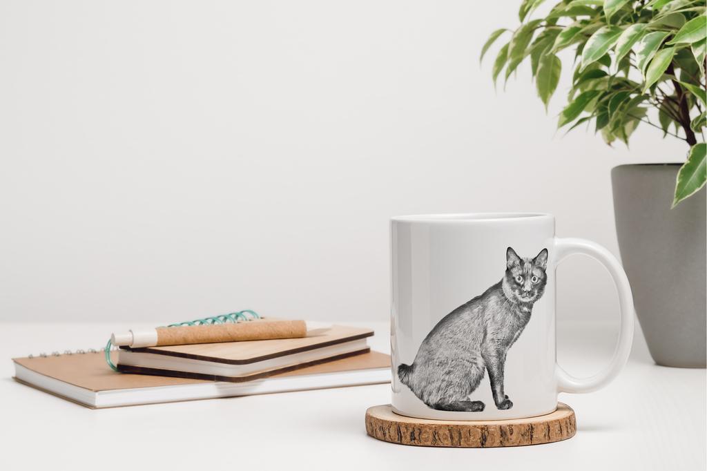 Kurilian Bobtail I - Cat Mug, Cheerful Mug for a Dog Lover, Personalized Gift from the Art-Dog Brand