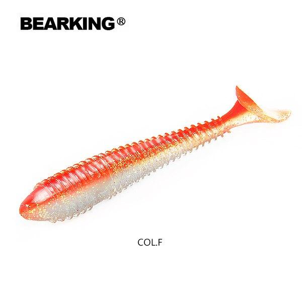 

Хорошая рыболовная приманка Bearking, мягкая приманка, профессиональная приманка 4 дюйма, 6 шт., 10 см/10 г, качественные искусственные воблеры для карпа F
