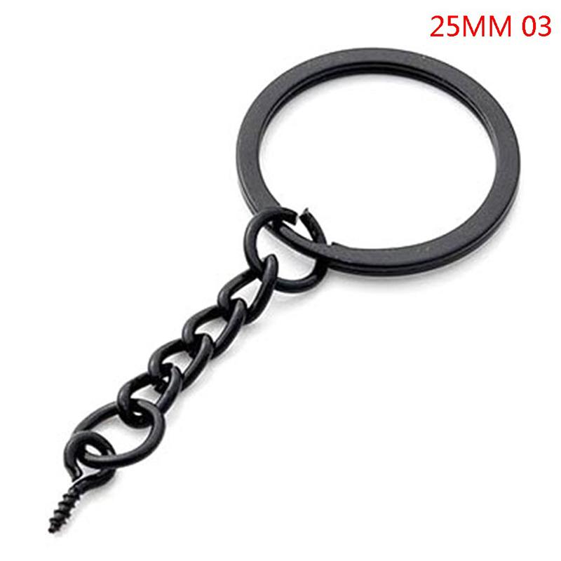10Pcs Black 25Mm 30Mm Lobster Chain Key Chain Bag Diy Jewelry Making Accessories