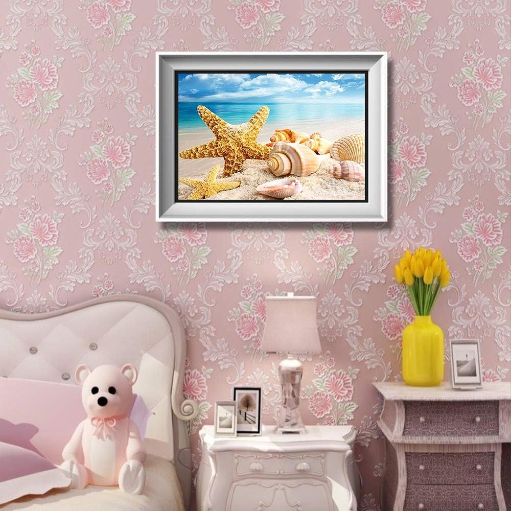 DIY Diamond Painting Starfish Cross Stitch Kit Mosaic Art Diamond Painting Full Circle/Square Diamond Home Decoration