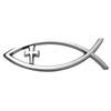 Savior Ichthys Fish Car Stickers Long Lasting Adhesive Badges Waterproof Car Decal Acrylic for Laptops & Refrigerators