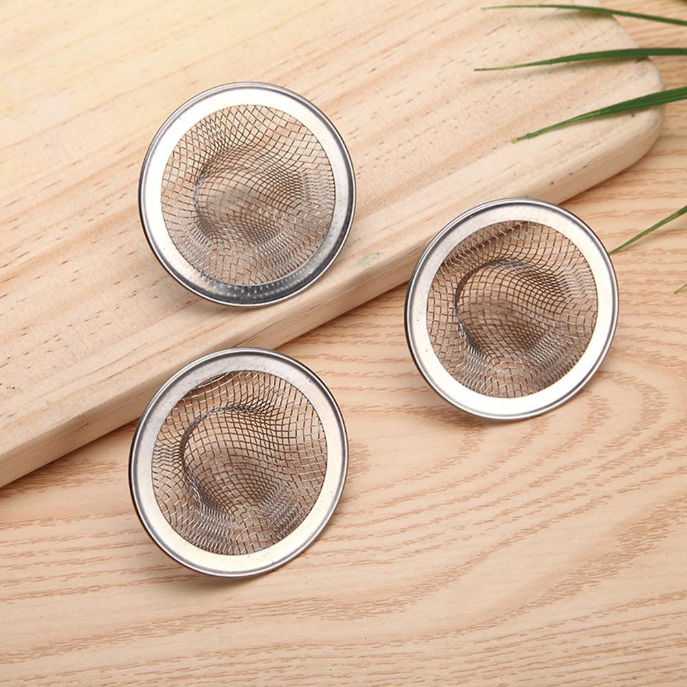 Roamtic Fashion Kitchen Filter Cover Iron Drain Hair Net Dirt Bathroom 2Pcs Round Floor Strainer Stopper