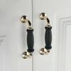 Black Door Handle Single Hole Cabinet Handle Hardware Wardrobe Handle  Wardrobe