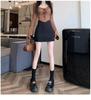 2024 Women's Black High-Waist Bodycon A-Line Short Skirt - Spring/Summer Collection