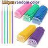 100Pcs Disposable Micro Applicator Brushes Eyelash Extension Cleaning Swabs Multifunctional Mini Tip  Swabs For Makeup