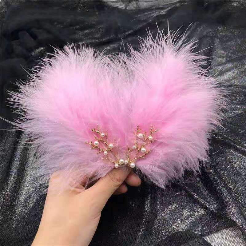 Super Feenfeder Haarspange: Koreanischer weißer Hanfu & Mori-Stil-Accessoire