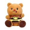 Cute Bear Doll Burger Clothes Hug Bear Doll Plush Toy Birthday Doll Gift For Girls And Children