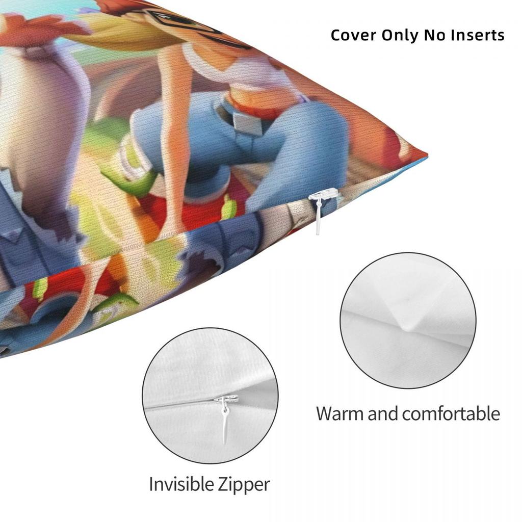 Subway Surfers Game Jake Pillow Cover Fashion Pillow Case Soft Graphic Cushion Cover Pillowcases For Office Car Home Decorative