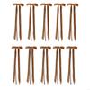 10Pcs Pearls Tassels Velvety Bowknot Christmas Tree Ornament For Wreath Wedding