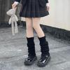 Women's White Knitted Knee-High Leg Warmers - Autumn/Winter Lolita Trend