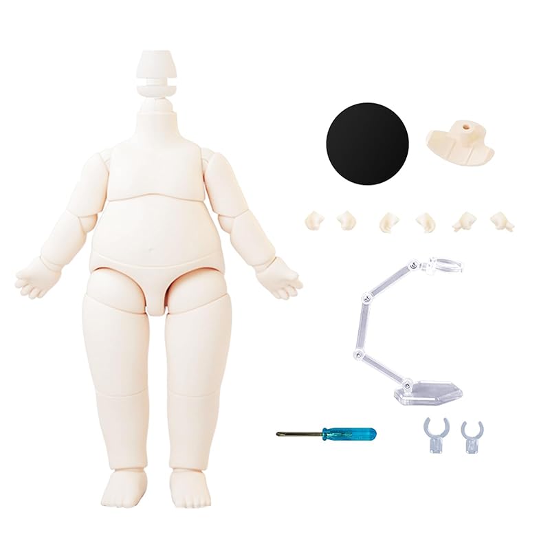 

YMY 9,8 см грушевидное кукольное тело YMY 1/12 1/8 BJD GSC Кукольная голова Мини 1/12 Масштаб Милая толстая фигурка Подходит для подарка на Новый год Медово-персиковый