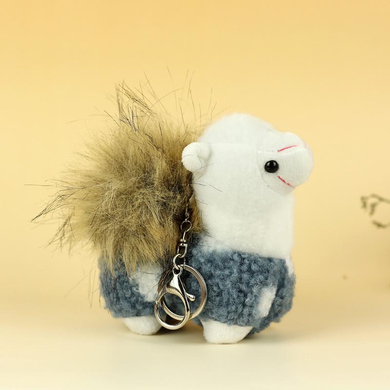 Plush Alpaca Cartoon Doll Collectors Animal Stuffed Toys Key Chain Bag Pendant