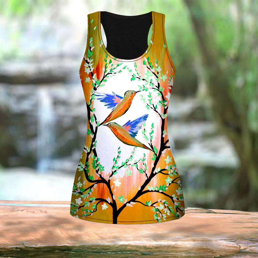 3D Red Bird Print Damen Workout Yoga Gym Bedruckte Sommersporthemden Plus Size Westen