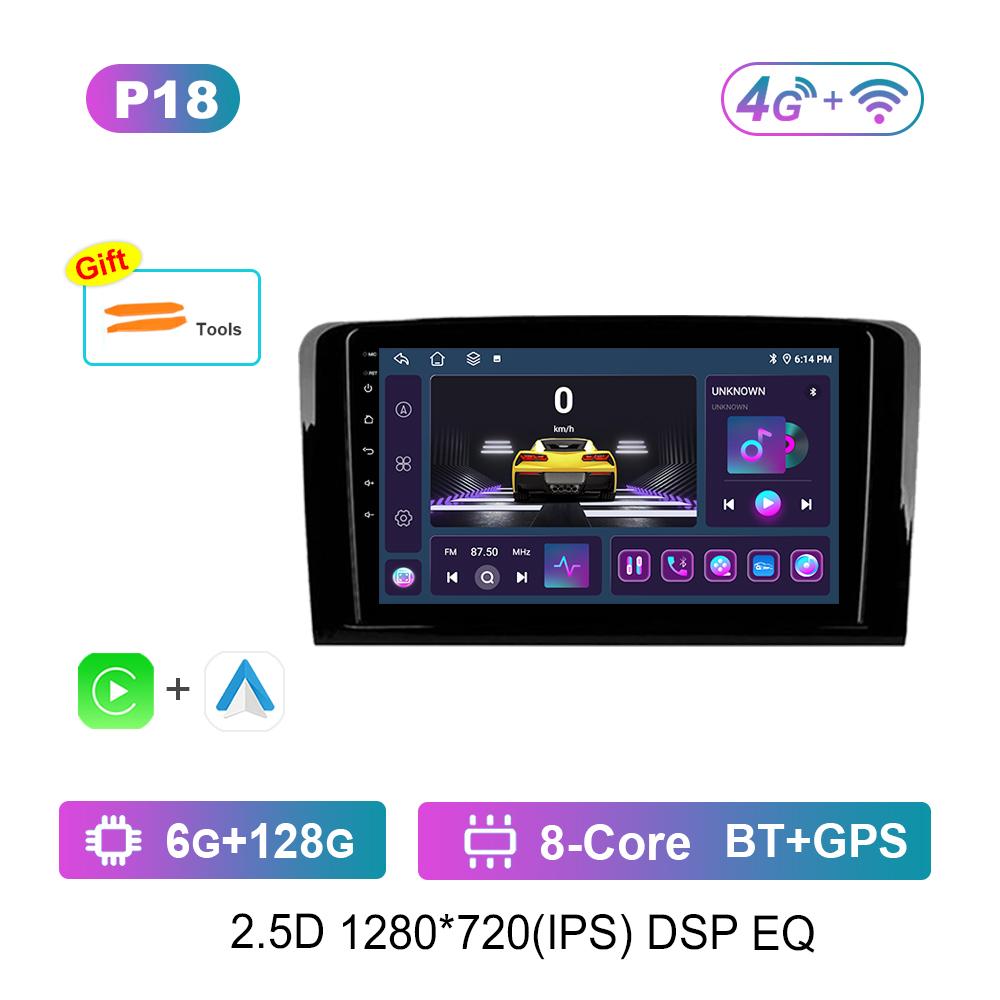 Android Car Radio Multimedia Video Player for Mercedes Benz GL ML W164 ML350 ML500 X164 GL35 GL45 2005 - 2012 GPS Navigation