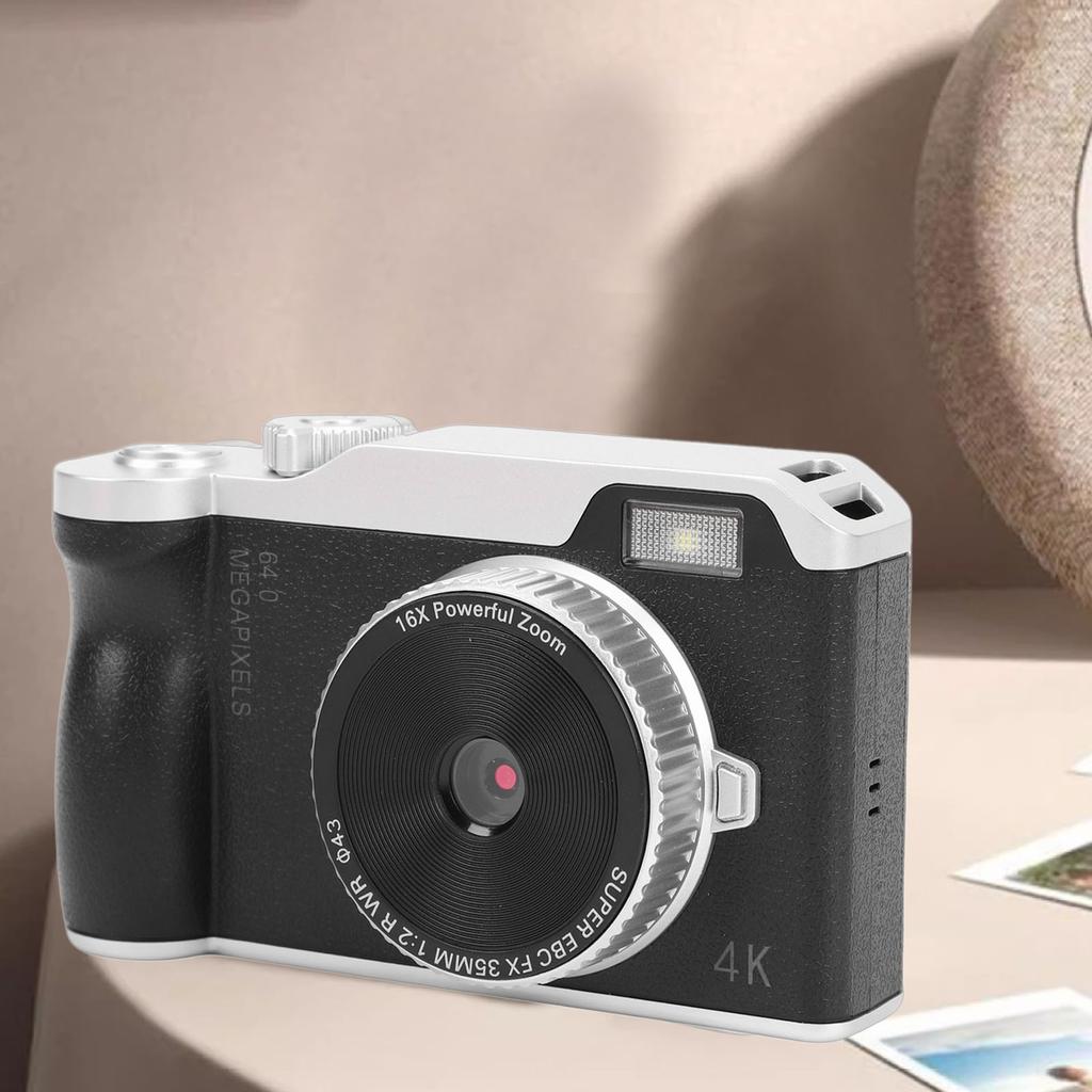 CCD Camera HD Screen 16X Digital Zoom 4K Video Recording Auto Portable Vintage Digital Camera