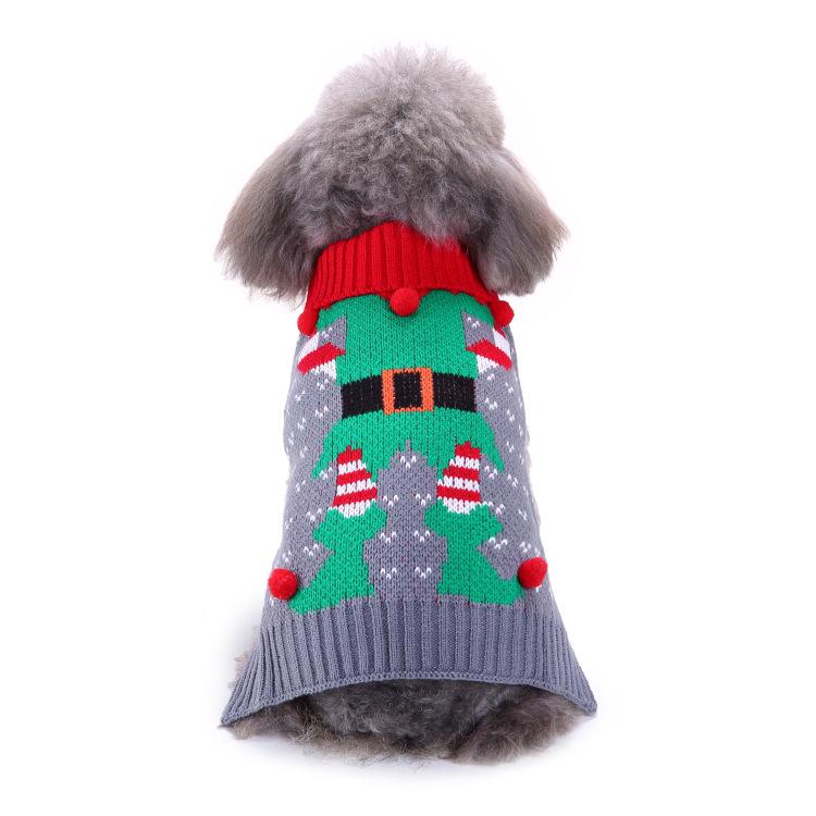 Winter Warm Christmas Snowflake Dog Sweater for Cold-Weather Protection