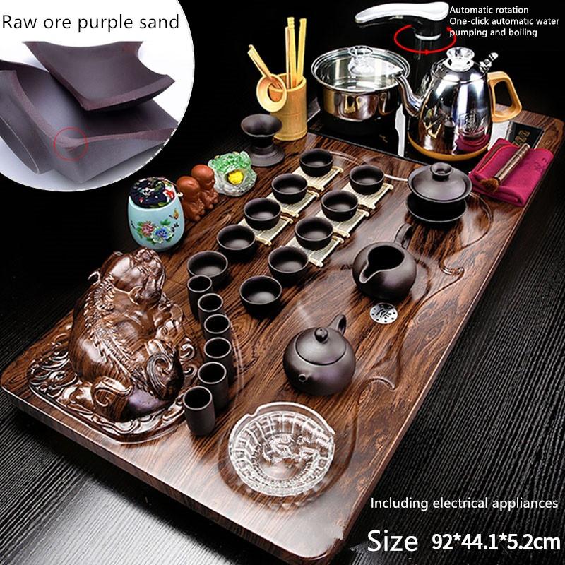 220V Electric Kettle Automatic Tea Pot Cooking Machine Tea Set Health Preserving Pot Kettle Teapot Outdoor Travel Tea Set