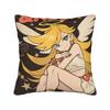 Panty Stocking with Garterbelt Square Pillow Case Cartoon Cushion Covers Custom Zipper Decor Pillowcase for Living Room 40x40cm