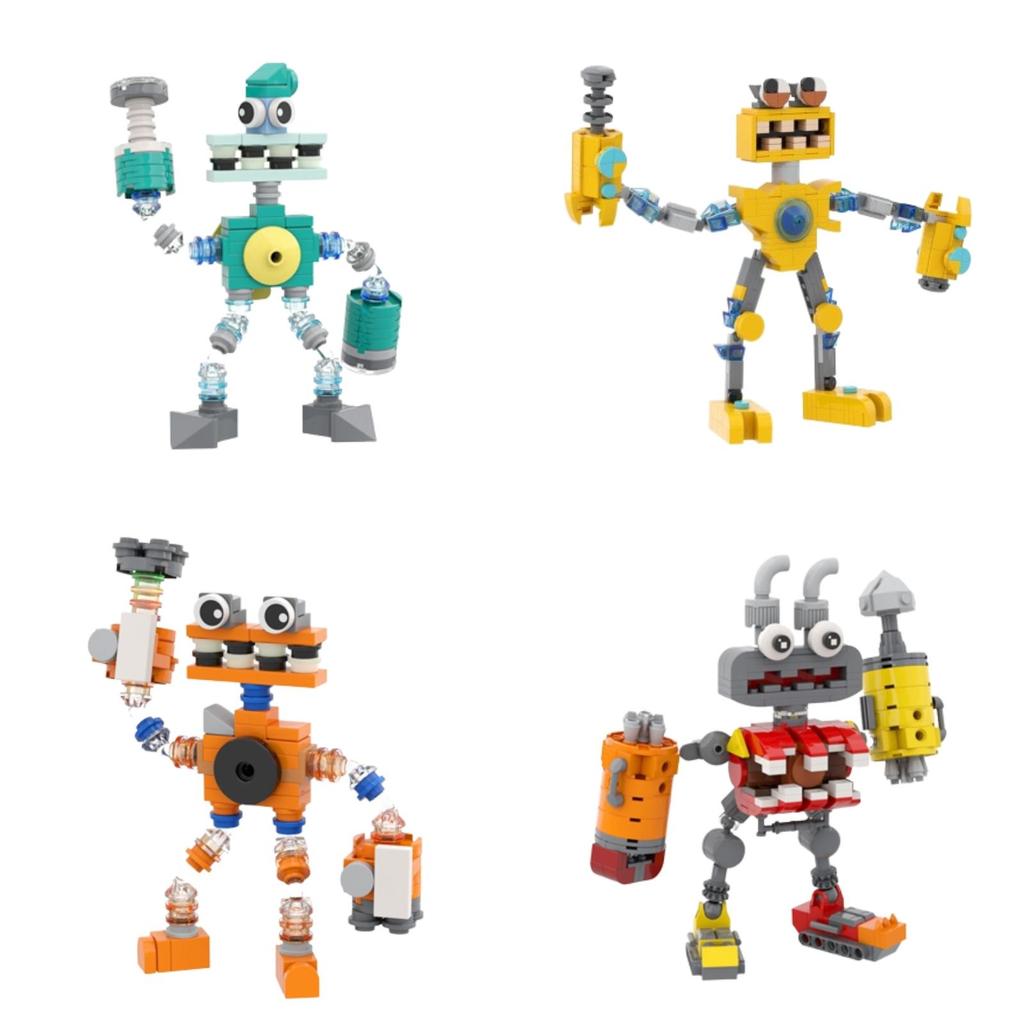 Set Giocattolo My Singing Monster Marca Moc Materiale Plastico Importato Da Zhongshan Perfetto Per Lo Sviluppo Cerebrale E L'Apprendimento Pratico