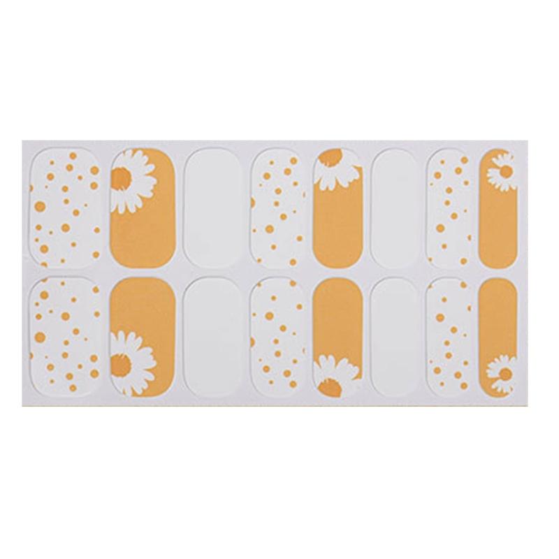 French Tip Nail Sticker Glittering Nails Polish Stickers Flowers Gels Nail Strips Nail Art Decortions Manicures Supplies