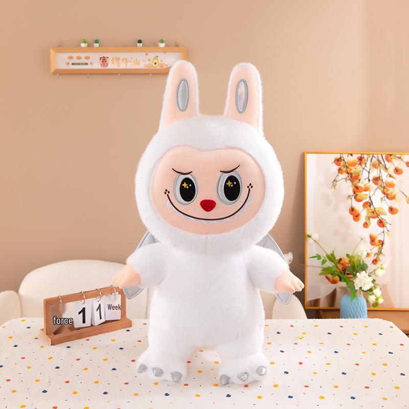 Adorable Angel Labubu Rabbit Plush Cartoon Cloth Doll