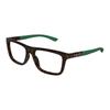 Gucci Optical Glasses Color-blocking Design, Rectangular Frame, Same Style for Men and Women Tortoise/green 52 Dust Bag + Glasses Case (random Color)