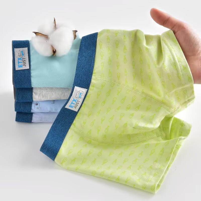 5Pcs/Lot Babys Shorts Panties Pure Cotton Children's  Underwear Cotton Kids  Boxer Boys Underwear 4-14Year