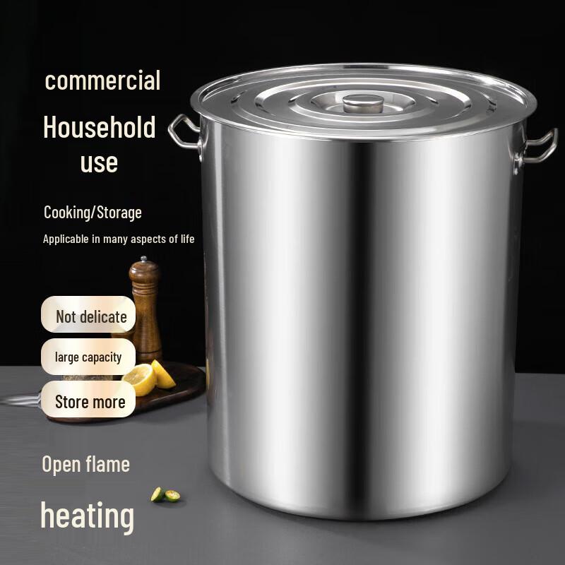 Ru Han 304 Stainless Steel Soup Pot with Lid