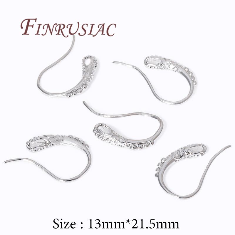 Позолоченные 18K Швензы Крючки Застежки Для Серьги Своими Руками Аксессуары Для Изготовления Украшений Женские Швензы 1 pair