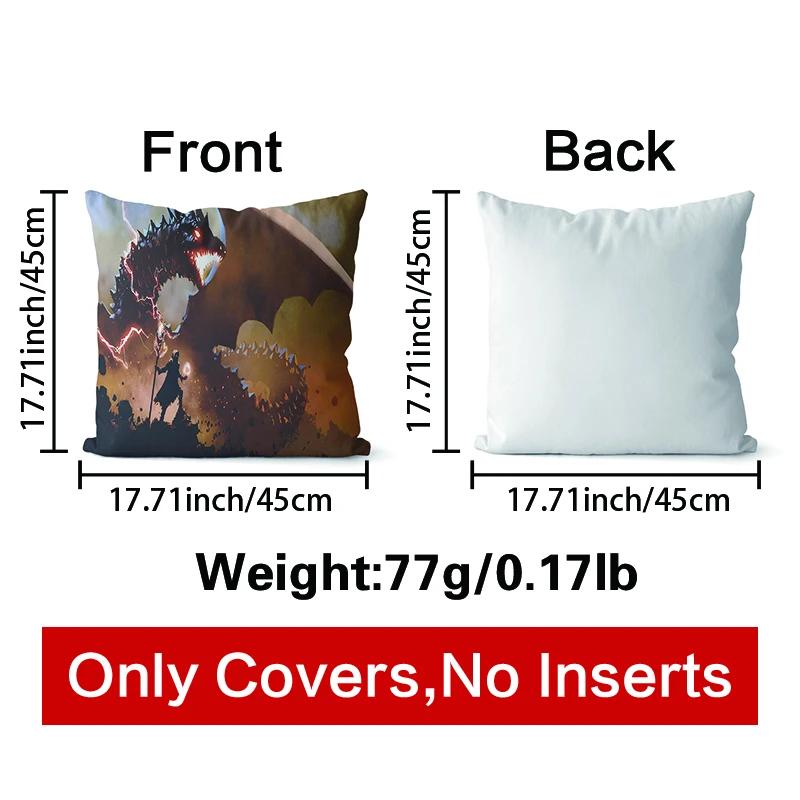 Color Intrigue Dragon Boat Balloon Printed Soft Square Pillowslip Polyester Cushion Cover Pillowcase Living Room Home Decor