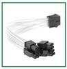 5 Pcs 20cm PCIe 8 Pin Female to Dual 6+2 Pin Male GPU Power Cable Splitter Cord