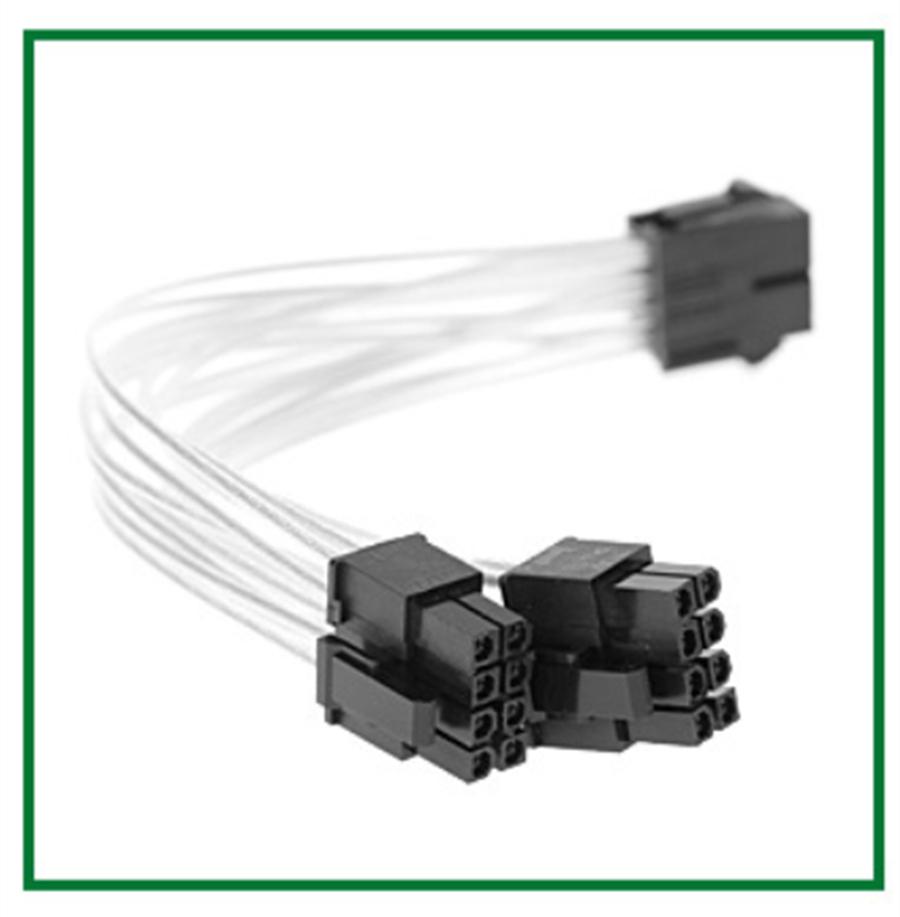 5 Pcs 20cm PCIe 8 Pin Female to Dual 6+2 Pin Male GPU Power Cable Splitter Cord