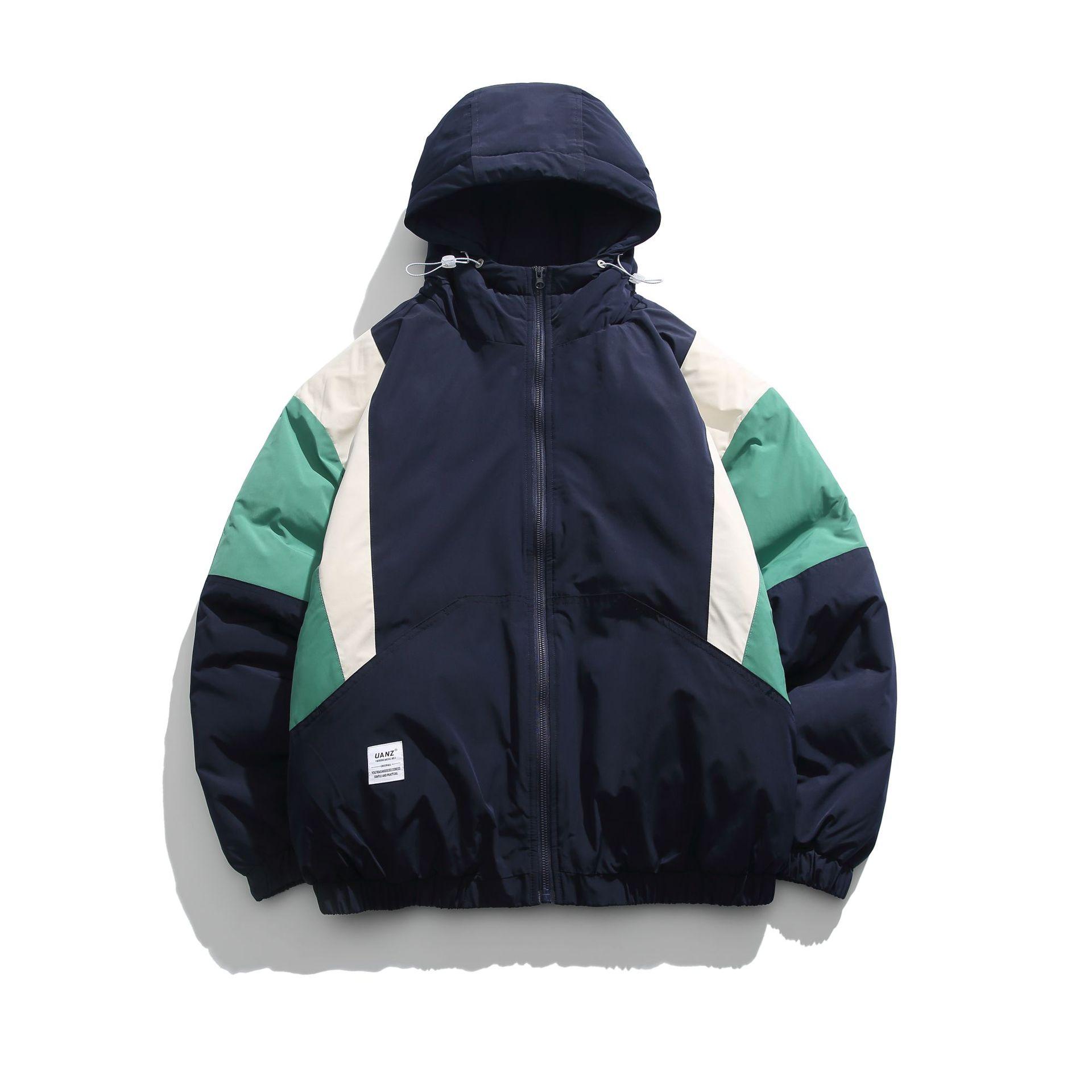 

Высококачественное модное брендовое хлопковое пальто с капюшоном, мужское зимнее новое американское плетеное модное парное хлопковое пальто 2XL