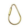 Keychain With Lock D Key Chain Color Camping Carabiner Survival Camping Equipment Buckles Hooks Key Ring Accessories