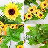 Sunflower Wall Hanging Basket - Artificial Vine for Indoor Decor
