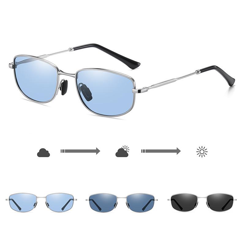 Aoron Polarized Fashion Sunglasses Men'S Driver Driving Sunglasses Small Frame Color-Changing Sunglasses A773