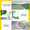 Clear Glass Cup with Base and Handle Floating Design Heat Resistant Ergonomic Coffee Mug Drinking Cup Household Use