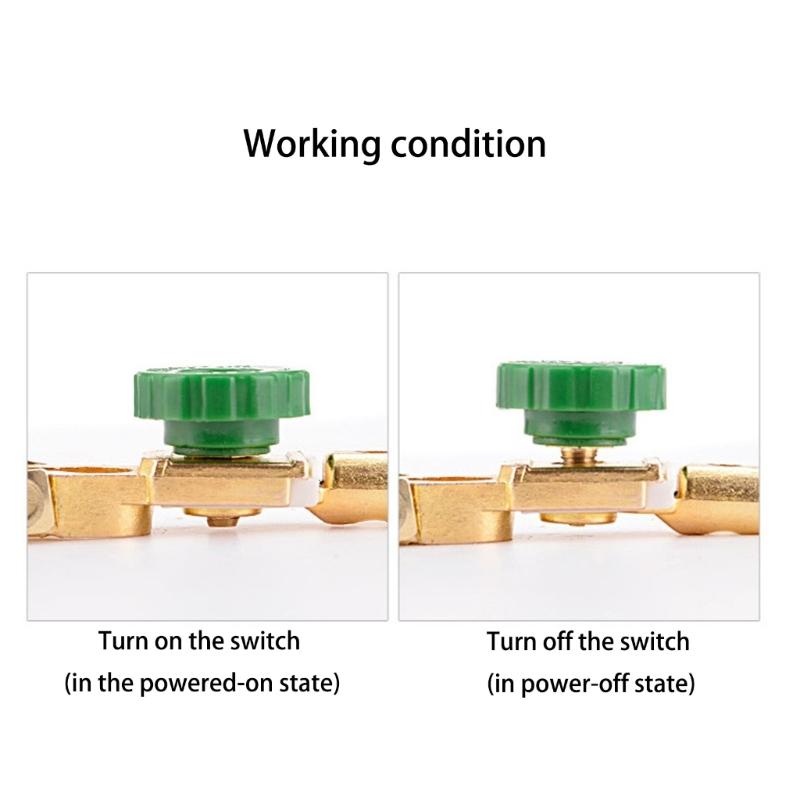 Universal 17mm Battery Cut Off Switches 12V 24V Power Disconnector Battery Isolator Switches for Automotive Marine Truck