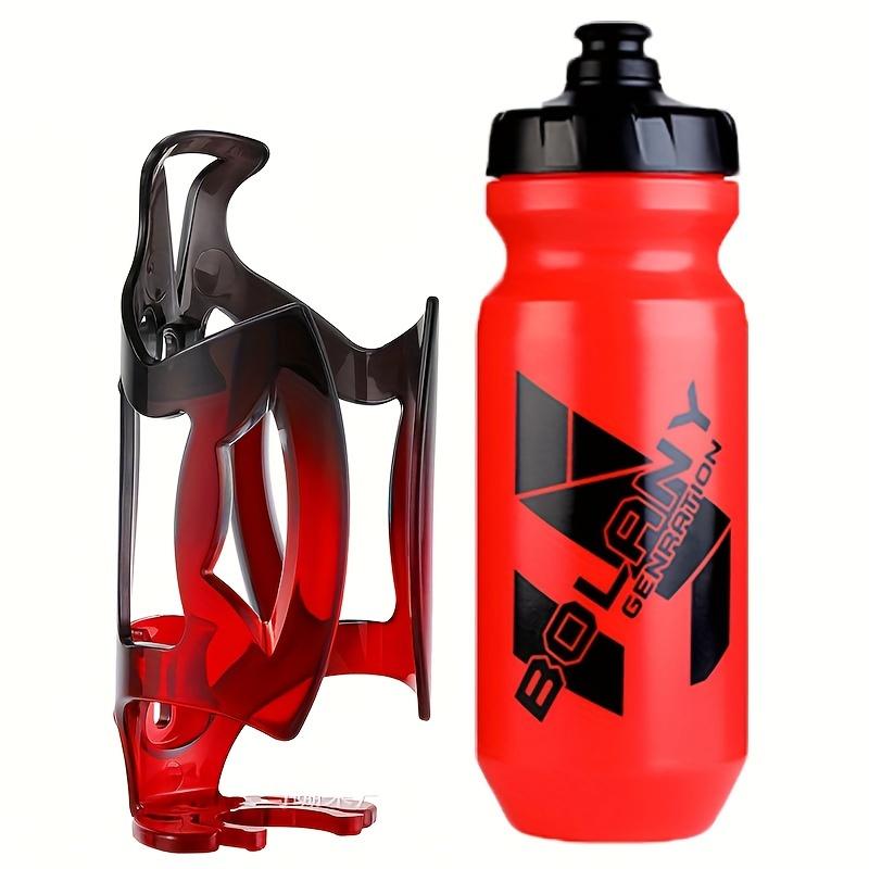 Bicycle Bottle Set Waterproof Anti Slip Toughness Lightweigt Bottle Holder BPA-Free 610ml Squeeze Leakproof Water Bottle