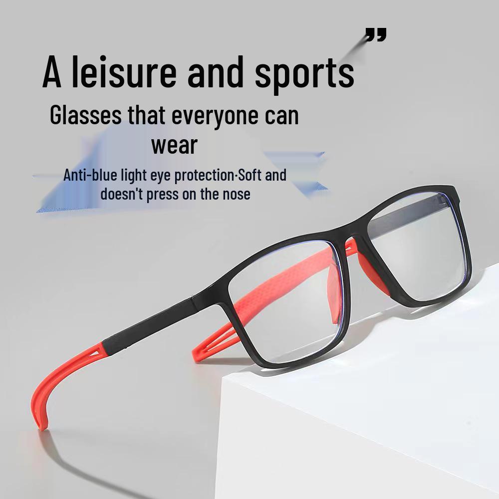 Ultralight Anti-slip Blue Light Blocking Reading Glasses for Older Men with Smart Zoom