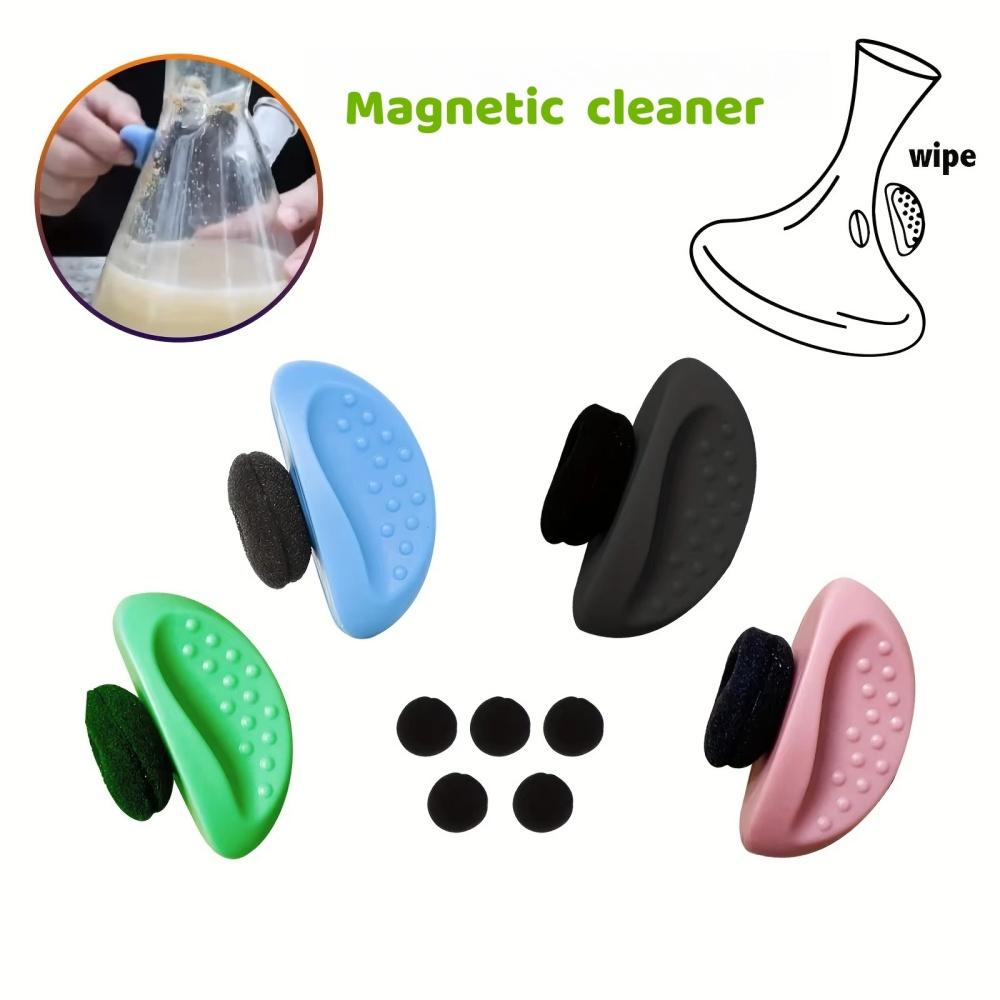 Strumento/Kit Pulitore Magnetico per Vetri - Spugnetta Magnetica Mini per Macchie Difficili da Raggiungere su Vetro, Ceramica e Metallo