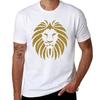 Gold Glitter Lion Tribal Silhouette Tshirt Comfort Stretch Tee Shirt Tshirt