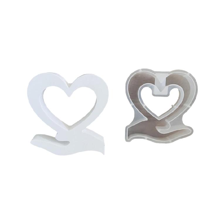 Vase Molds Heart Shaped Tube Vase Molds Epoxy Resins Molds Castings Molds for Hydroponic Flower