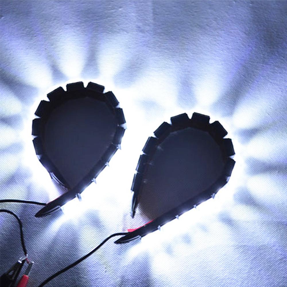 

2 шт. новый COB гибкий поворотный фонарь дневного света авто фара водонепроницаемая 10 Вт яркий светодиодный противотуманный автомобильный стиль передняя модификация 2Pcs белый