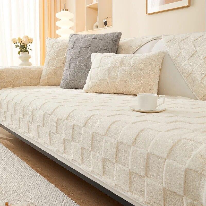 Soft Warm Sofa Covers Pets Kid Mat Sofas Towel Anti-slip Couch Protector for Living Room Slipcover Removable Sofa Blanket