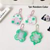Clover Card Cover, One Inch Student Id Photo Decoration Pendant Key Chain Photo Frame Protection Card Cover