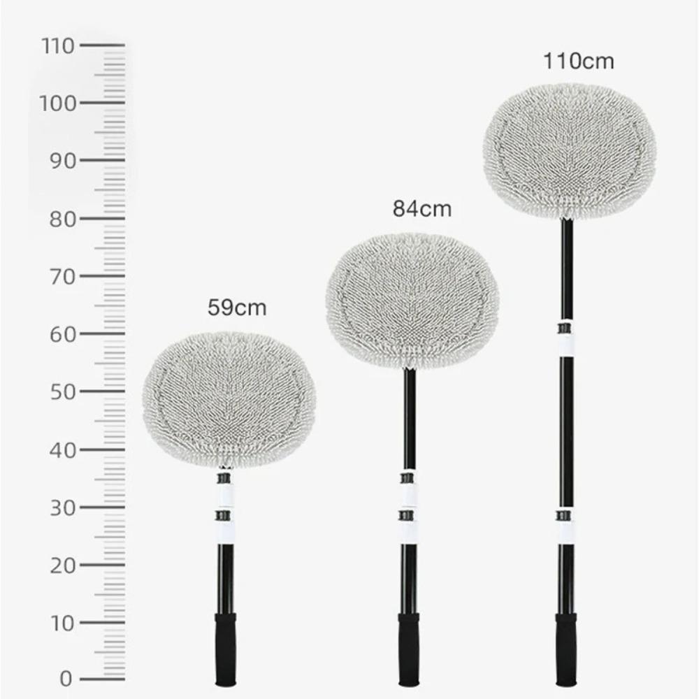 Car Wash Brush with Telescoping Long Handle Soft Chenille Microfiber Mop for Auto Window Cleaning