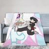 Couvertures Anime Ranma Et Akane Tendo Polaire Toutes Saisons Couverture Jetée Chaude Multifonctionnelle pour Lit Bureau Couette