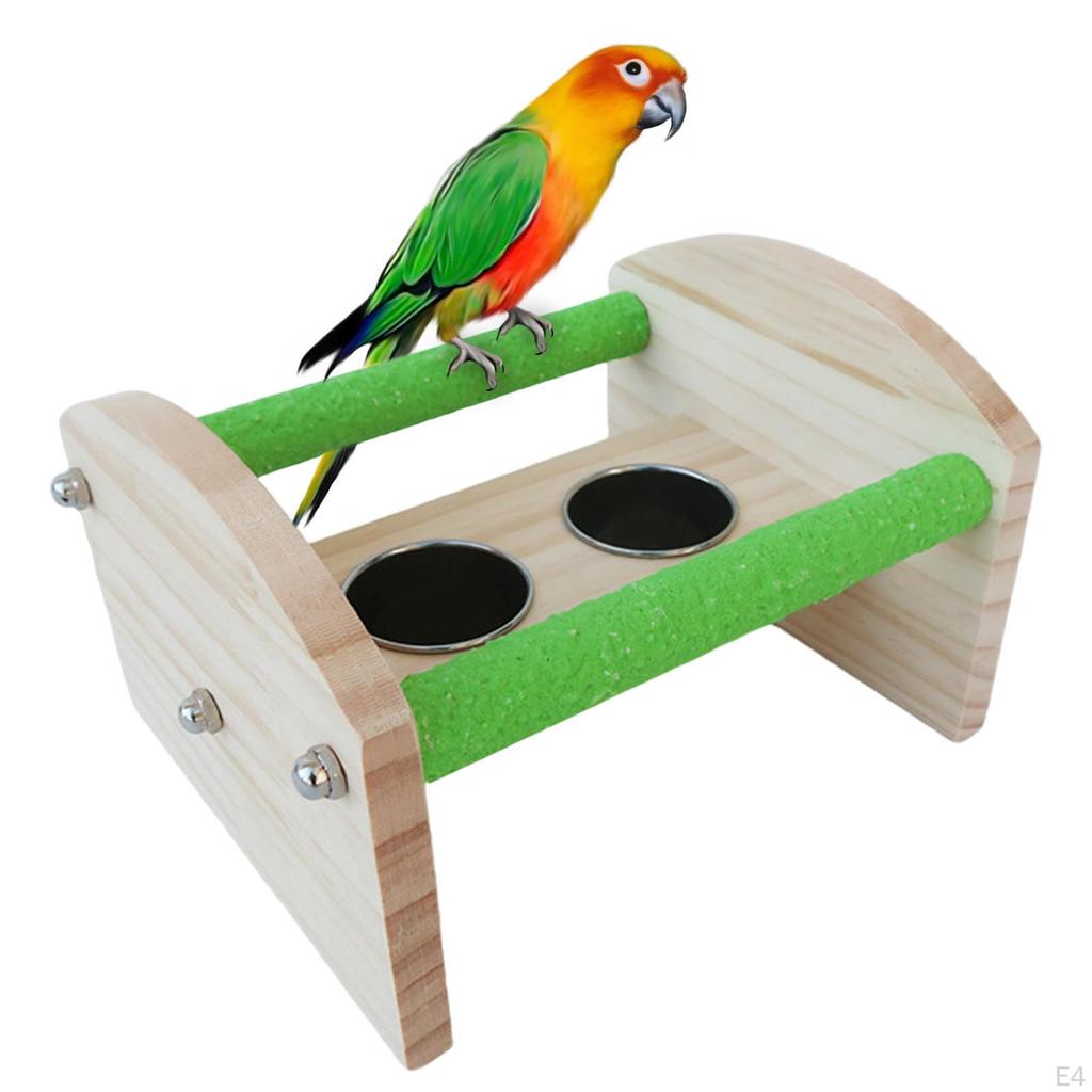 Bird Perch Stand Cage Supplies Training Standing Playground Playstand