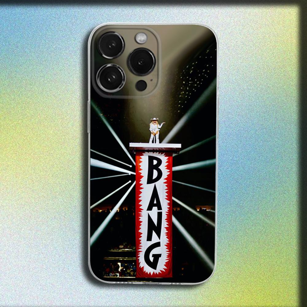 Coque de téléphone pour iPhone 16,15,14,13,12,11 Plus,Pro,Max,XR,XS,X,Plus,SE,Mini - B-Beyonce - Housse Souple Transparente